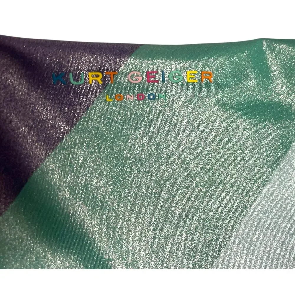 Kurt Geiger London KENSINGTON Multi Shimmer Stripe Bikini bottoms | Sz XL - Picture 12 of 16